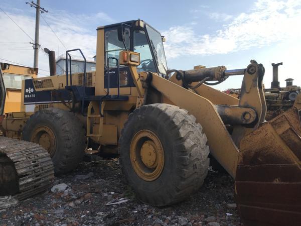 Original paint Used KOMATSU WA470-1 Wheel Loader S/N 21099 Made in japan