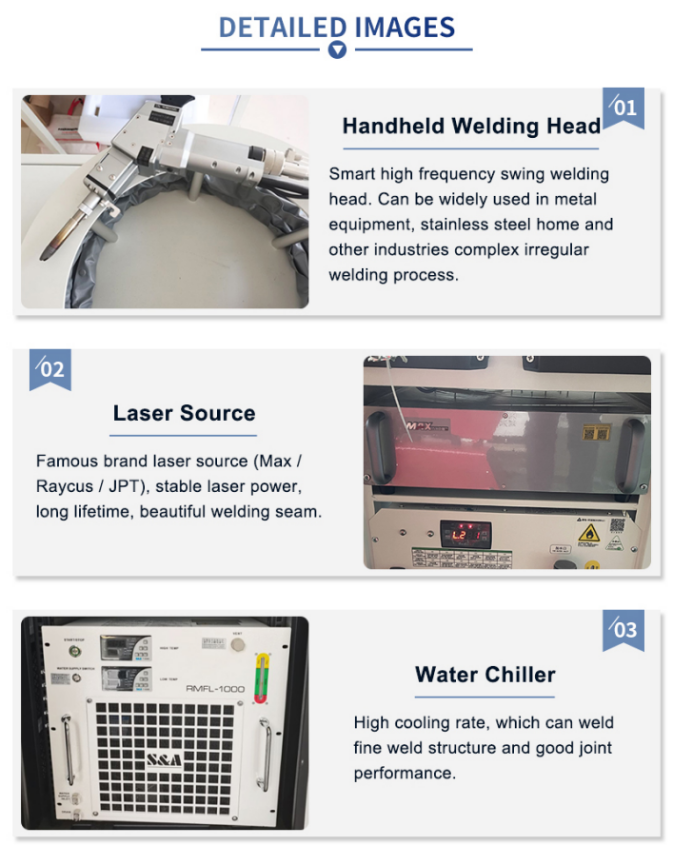 3 в 1 лазерная сварочная машина 1000 Вт 1500 Вт 2000 Вт портативная лазерная сварочная машина ручной работы