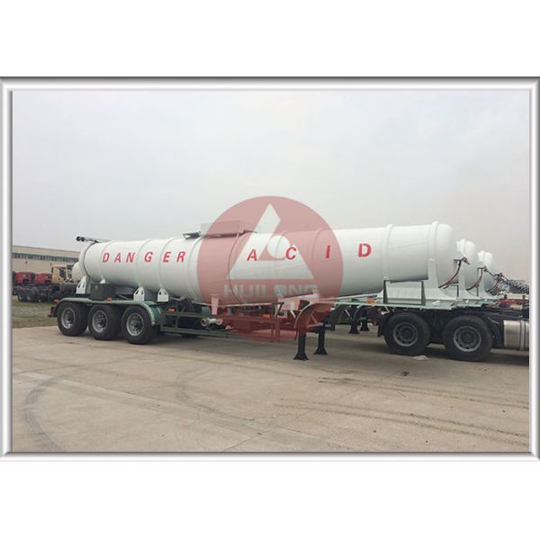 V Shape Chemical Transport Tanks  Air Suspension Good Welding Seam