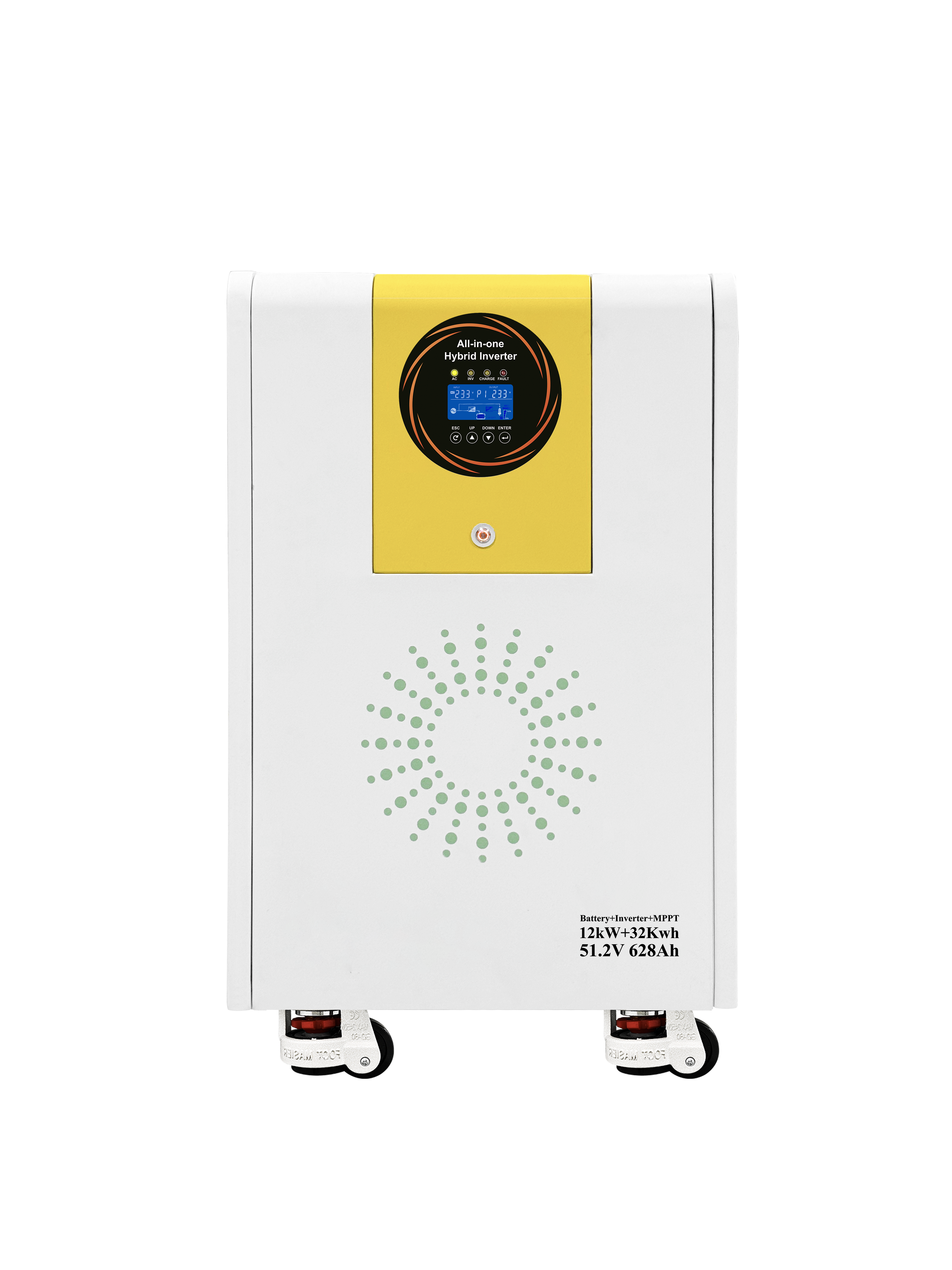All in One Hybrid Energy Storage System 12KW 32KWh 51.2V 628Ah LiFePO4 Battery Built-in MPPT Solar Inverter
