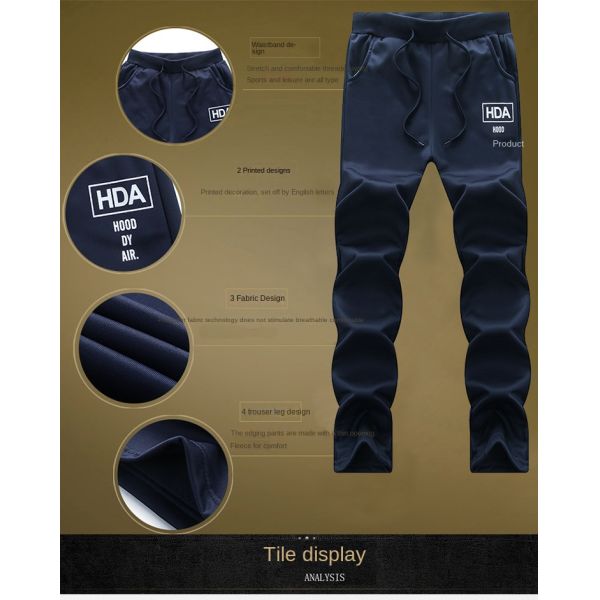 Thickened Hooded Sweatshirt and Portable Track Suit for Men's Outdoor Activities
