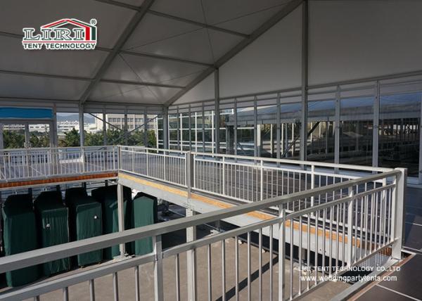 Glass / ABS Soild Wall Two Storey Tent Outdoor Event Tents 204X120X4mm