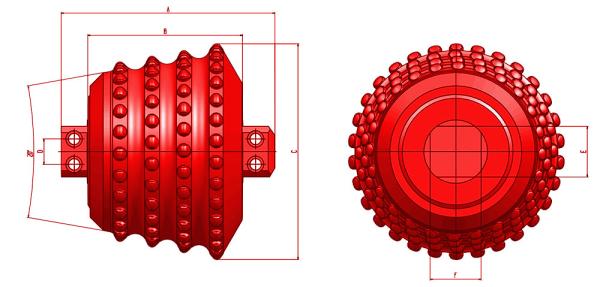Wedge Shaped Carbide Raise Boring Drilling Tools