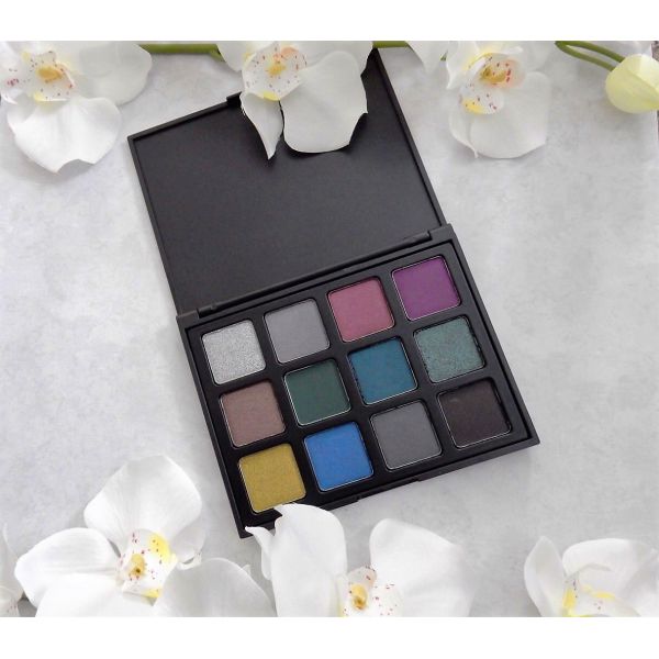 Портативные тени для век пигмента яркого блеска косметик макияжа глаза женщин 12 цвета