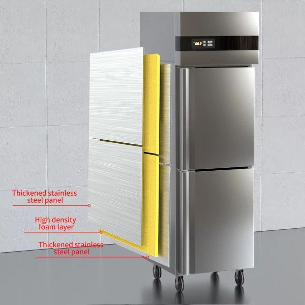 Wholesale Large Capacity Commercial Refrigerator 6 Doors Heavy Duty Independent Freezer Single-Temperature for Supermarket