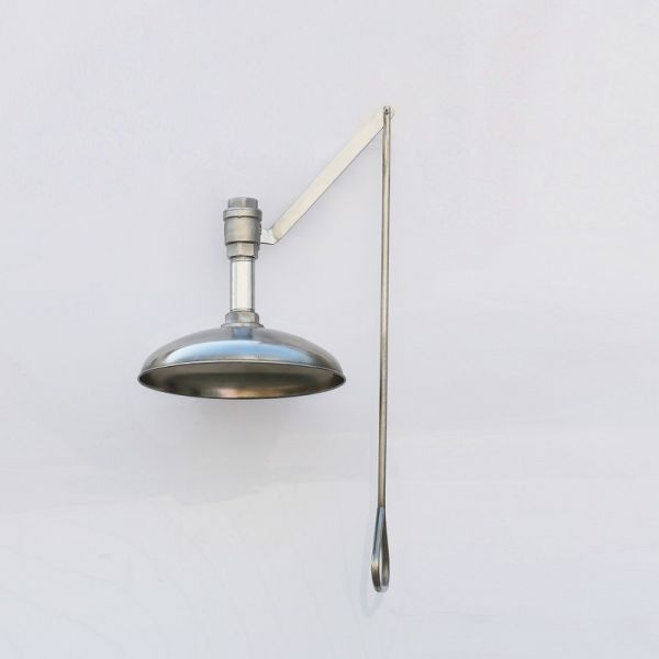Ceiling type stainless steel shower, emergency drench shower head
