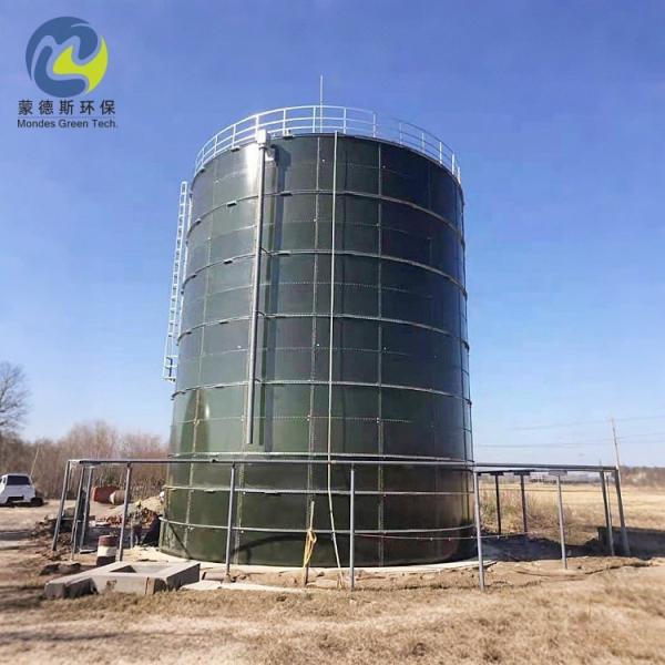 Dark Green Corrosion Resistance GFS Bolted Tank For Fire Suppression Water Storage
