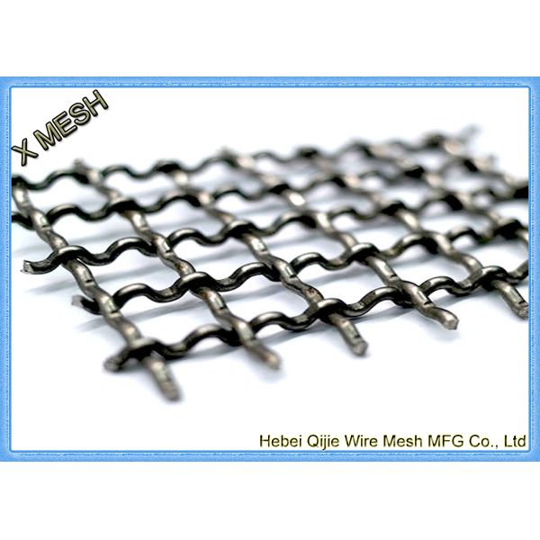 Welded Stainless Steel Woven Wire Mesh , Aluminum Crimped Metal Mesh Panels 1.20m X 100m