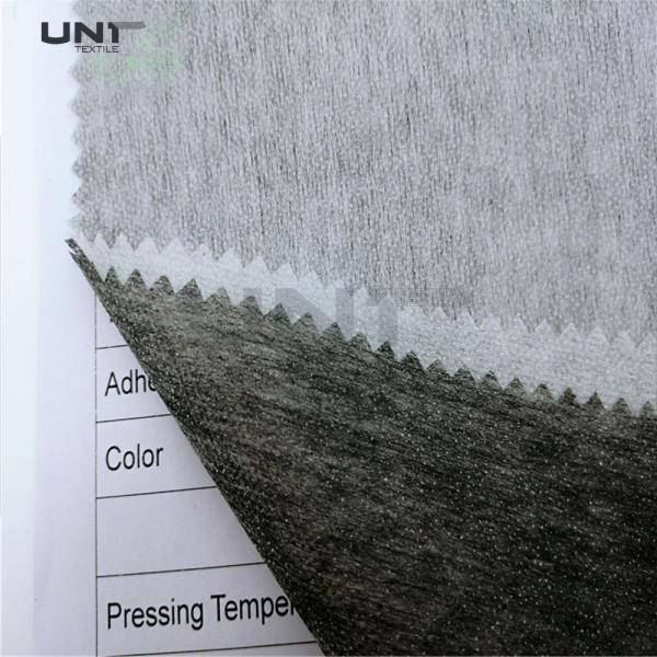 Polyester Double Dot Non Woven Interlining Rolls For Bonding Clothing