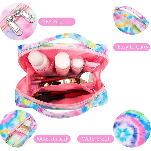 Shockproof  Durable Toiletry Bag Travel Makeup Bag Portable Cosmetic Bag Organizer for Women and Girls