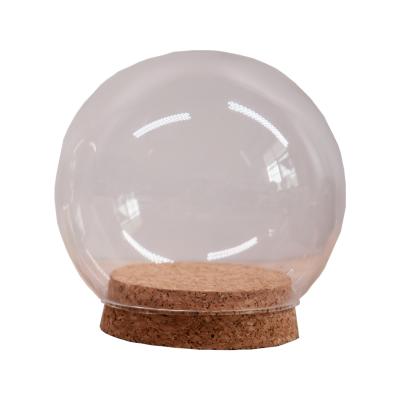 Garrafa de vidro Cork Base Moistureproof da abóbada de vidro pequena do ODM