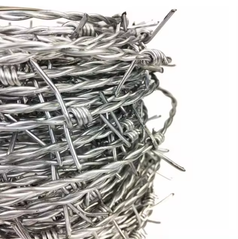 Zinc Plated Galvanized Barbed Wire Fencing 25kg For Protection