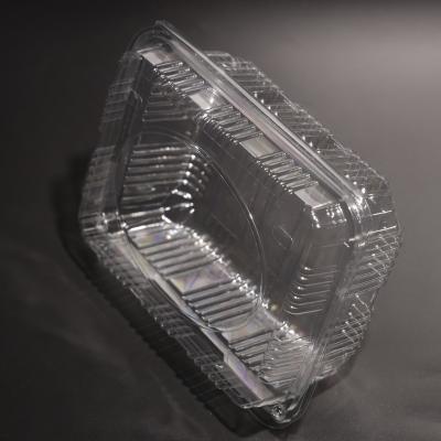 Contenedor de armazenamento de alimentos de plástico PET à prova de vazamento para vegetais frescos