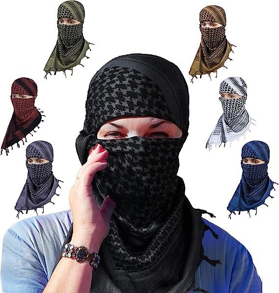 Shemagh Tactical Desert Military Head Scarf Motorcycle Face Mask Biker Arab Wrap Summer Keffiyeh Cover Scarves