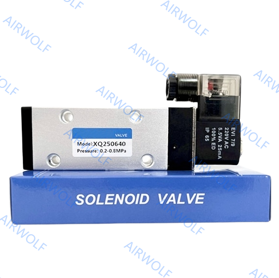 XQ Series Aluminum Pneumatic Solenoid Valve with 0.2-1.0MPa Operating Pressure -10~+60 ℃ Temperature Range and Multi-Voltage DC12V DC24V AC110V AC220V