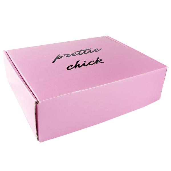 Custom Pink Corrugated Shipping Boxes for Cosmetic Packaging