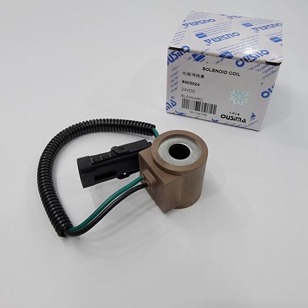 Excavator Spare Parts 6302024 24 VDC Solenoid Coil Sunward