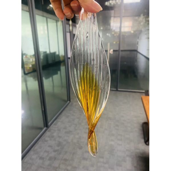 Proyecto personalizado Lobby del hotel Gran vidrio Moderno lámpara de antorcha LED