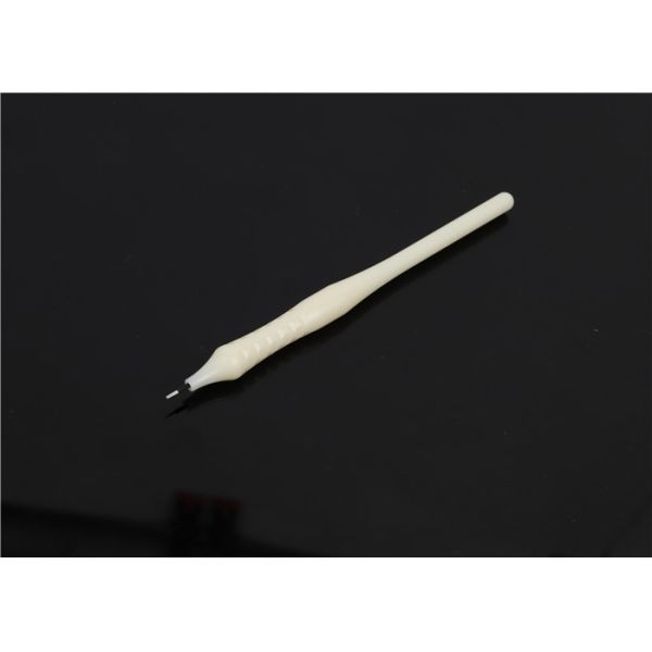 Small Microblading Manual Tool , White Disposable Permanent Makeup Pen