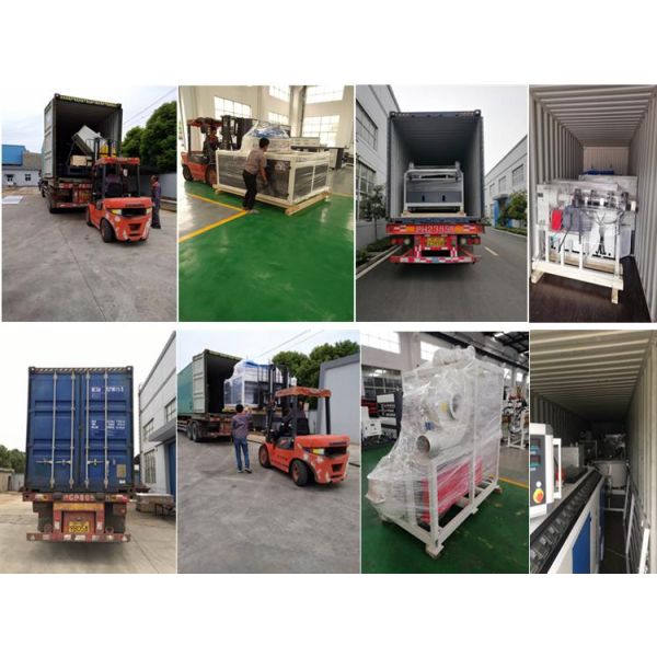 Recycled PVC + ASA Glazed 55kw 400kg/H Roof Tile Machine
