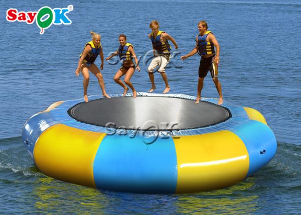 trempoline gonflable adulte de l'eau de 5m pour des jeux de parc aquatique