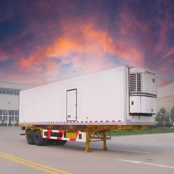 40FT 2 Axles Reefer Semi Trailer For Fresh Milk And Fruits