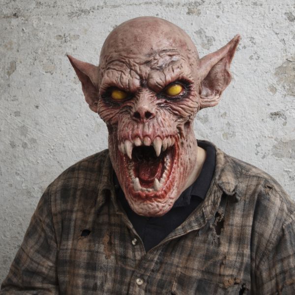 Terrifying Vampire Bat Latex Mask for Halloween Cosplay - Lightweight 0.3kg and One Size Fits Most