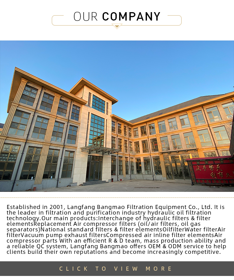 BANGMAO 9861084 HIAB 10 Микрон Гидравлический фильтр масла Замена стекловолокно