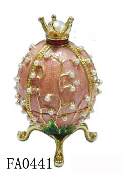 Faberge Egg Decorative Box Pewter Faberge Egg Decorative Box