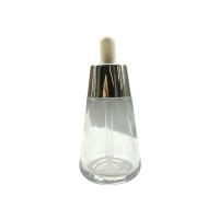 Color Lacquering Glass Dropper Bottle 30ml Bamboo Collar White Dropper Cone