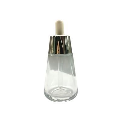 Color Lacquering Glass Dropper Bottle 30ml Bamboo Collar White Dropper Cone
