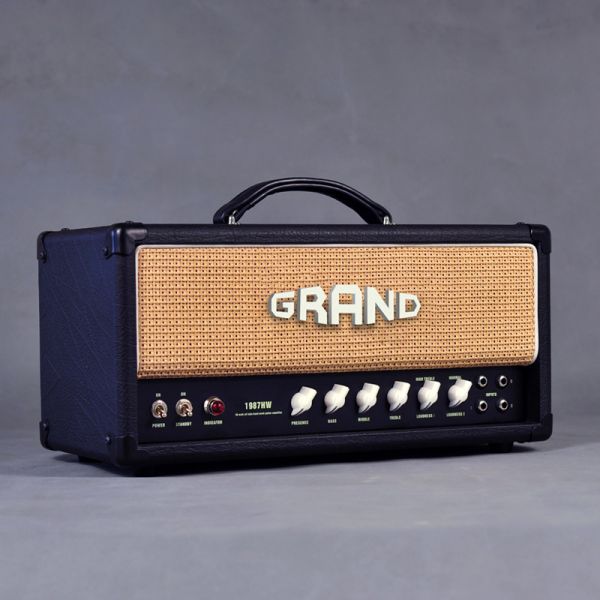 1987 Grand Style Hand Wired All Tube Guitar Amplifier Head 50W in Black or Brown