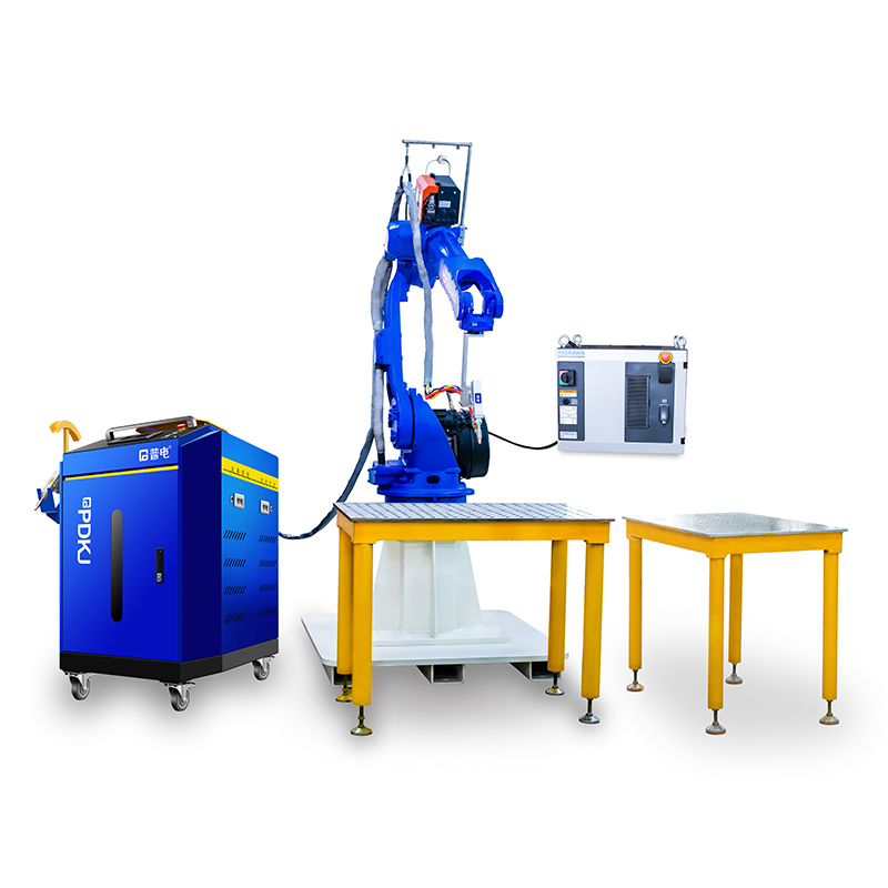 Robot Integrated Fiber Laser Welding Workstation