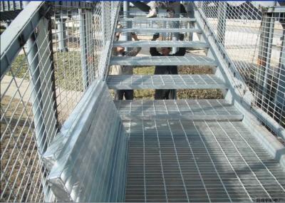 30 X 3 Safe Galvanized Steel Stair Treads For Heavy Duty Light Weight