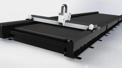 grande découpeuse extérieure 12500X2550 de laser de fibre de commande numérique par ordinateur du portique 20000W