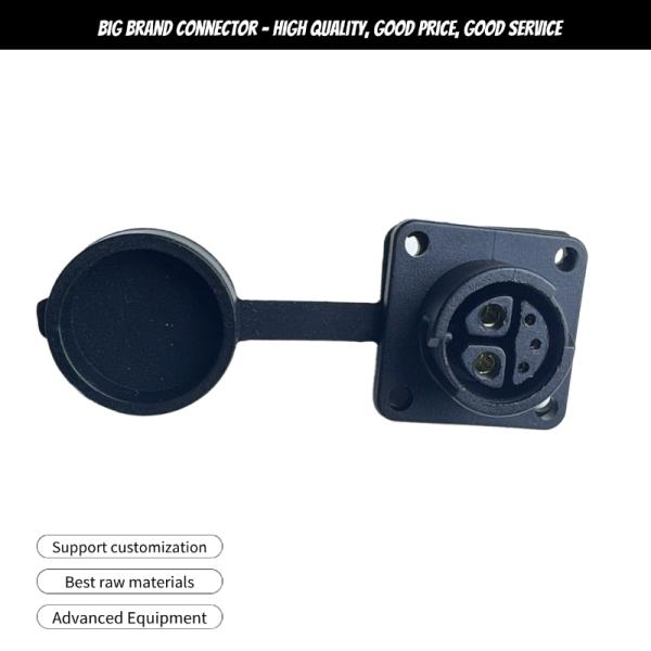 2+3 Long / Square Female Socket 20A 30A Electric Vehicle Charging Port