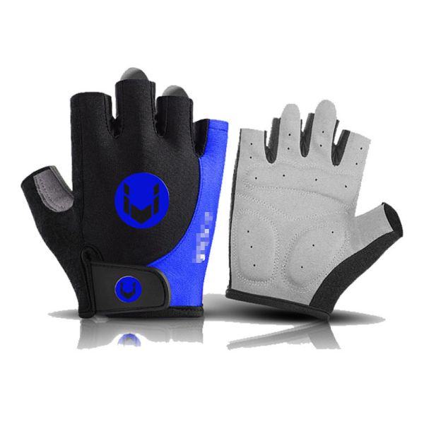 Anti-Slip Shock-Absorbing Summer Half Finger Motorcycle Gloves with Custom