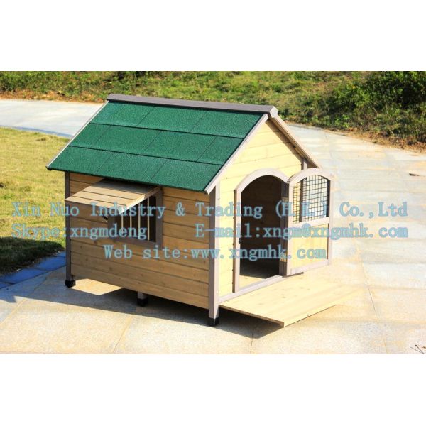 Wooden dog house, wooden kennel, wooden kennel, a waterproof wooden dog house