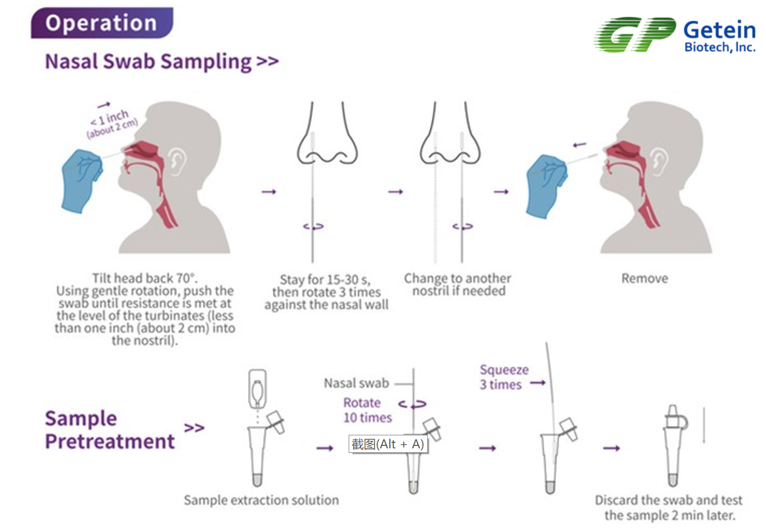 SARS-CoV-2 Antigen One Step Test Rapid Antigen Test Kit Nasal Swab Colloidal Gold For Medical Use