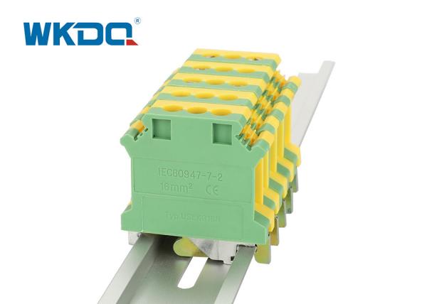 JUISLKG 16 Durable Feed Through Terminal Block Grounding Long Lifespan High Performacne