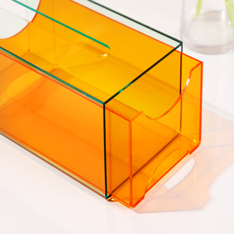 Acrylic Transparent Tissue Napkin Storage Box Nordic Home Wedding Restaurant Hotel-Hotel Wholesale Living Room Household Items