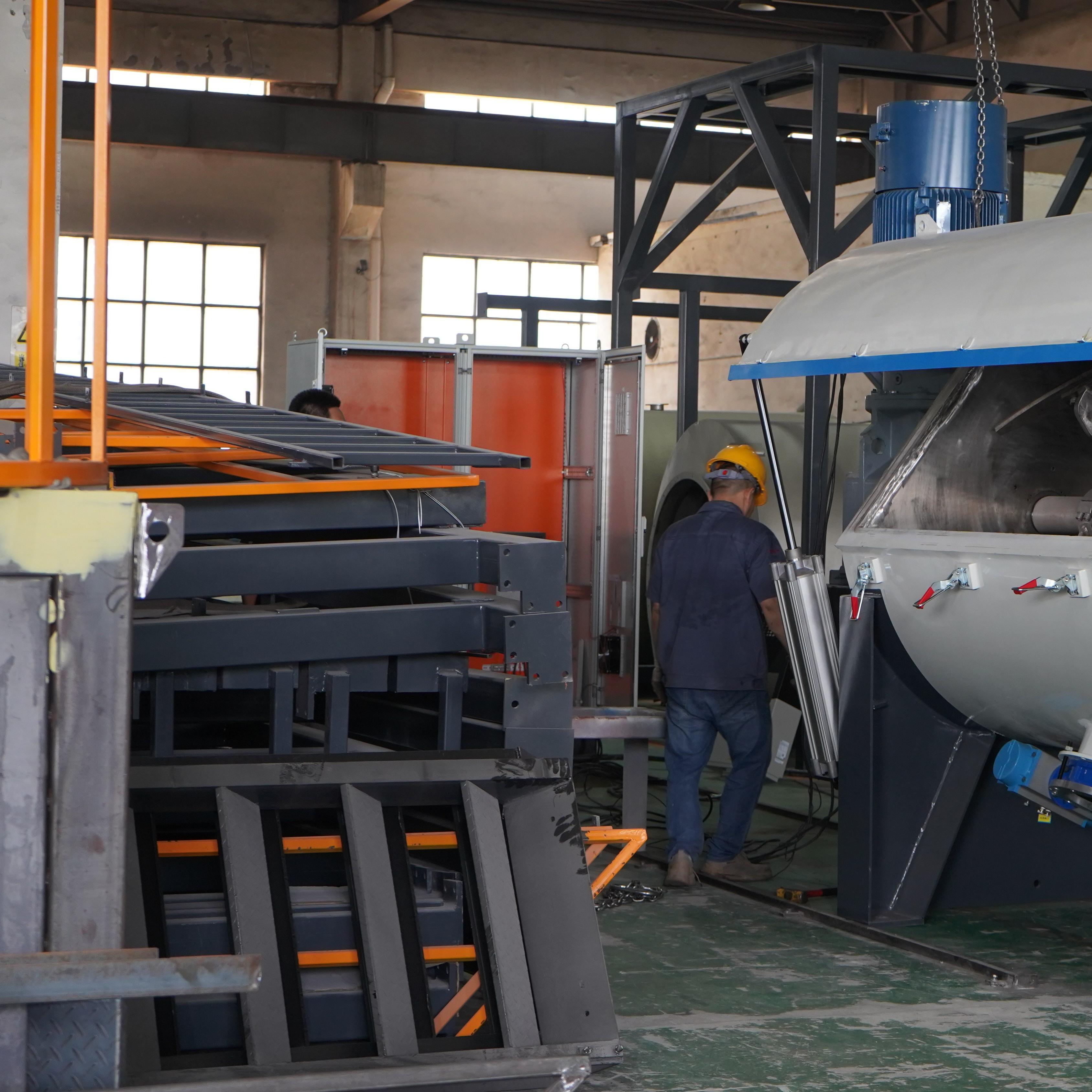 High Capacity Horizontal PVC Mixer Machine SRL-W1500/6000 For SPC Flooring Production / Plastic Compound Preparation