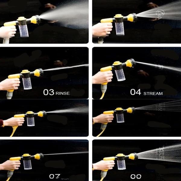 8 Spray Pattern Adjustable High Pressure Soap Dispenser Gun OEM ODM