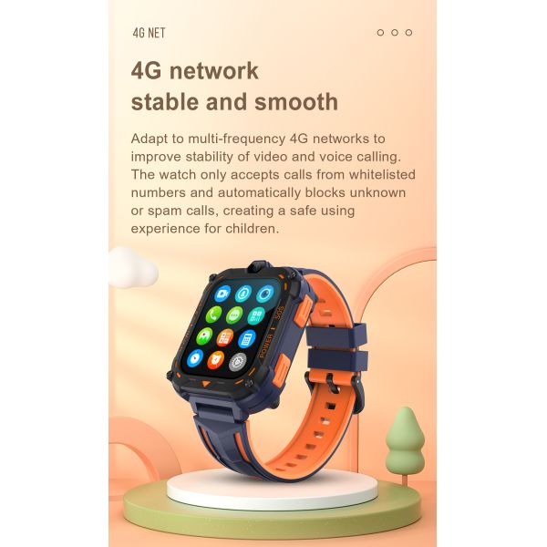 Eraysun K39H Kids Smart Watch 1.83inch GPS LBS GSM WIFI SOS SIM Card Anti Lost 800mah Video Call Smart Watches