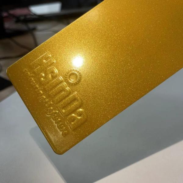Gold Glittering Powder Coating Spray Paint Varnish For Automotive Parts