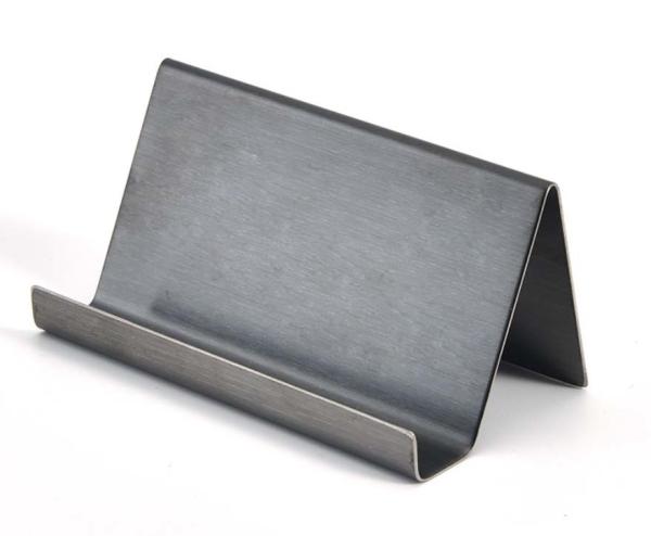 Low Quantity Custom Stainless Steel Name Card Stand Mobile Tray For Hotel and office stand desk tray   S/S.18/8