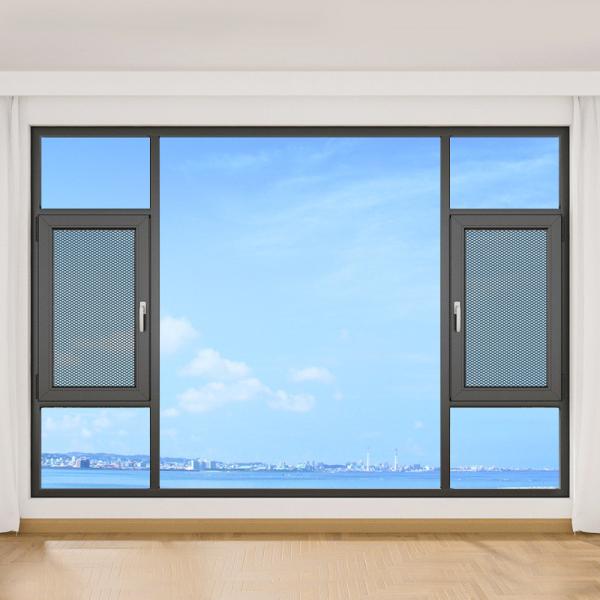 Folding Screen Solution Energy Aluminium Casement Window with Level 8 Air Tightness