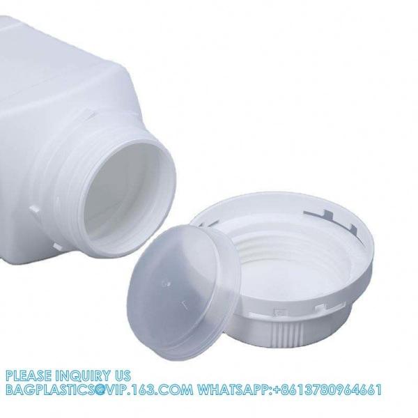 Empty 250 ML 500 ML 1000 ML Wide Mouth Reagent Plastic Square Bottle With Inner Cap