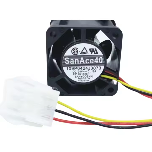 High Quality Cooling Fan SANYO DENEI San Ace40 Mini Fan Axial Fan 109P0424J3073 24V 0.18A for Danfoss Variable Frequency Drive