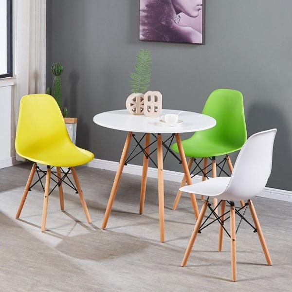 Clear Chair, Armless Acrylic Desk Chair with Golden Feet Swivel Molded Plastic Shell Chair Adjustable